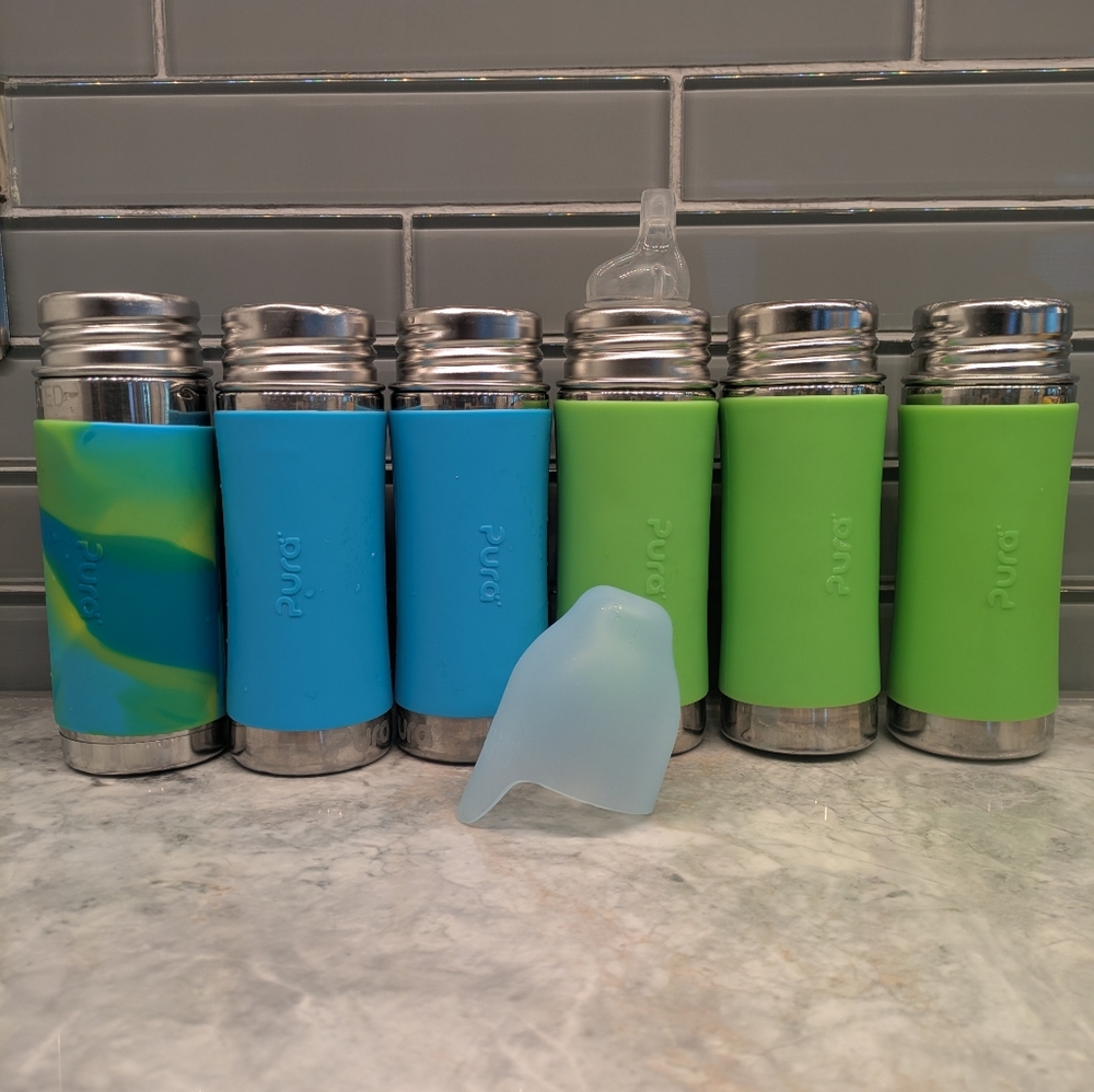 Pura Stainless Steel Bottles with Silicone Sleeves